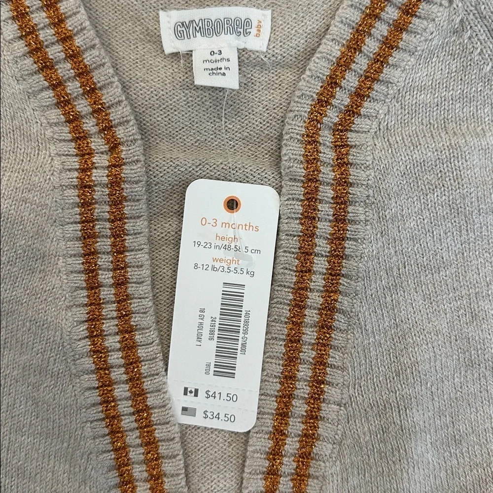 NWT Gymboree Baby Girl’s Cardigan Size 0-3 Months